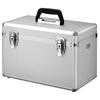AC-02 Box L Алюминиевый жесткий кейс, 15 л, Подходит для больших зеркальных камер, Включает плечевой ремень, Серебристый, ALC-AC02-L