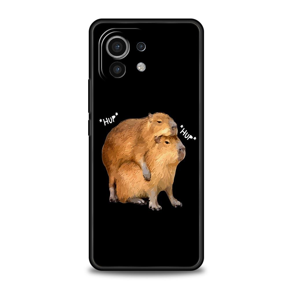 Cute Cartoon Capybara Luxury Phone Case For Xiaomi 12T Pro 12 13 11 Ultra Mi Note 10 Lite 10T 5G 11X Pro 11T 9T Soft Cover Coque