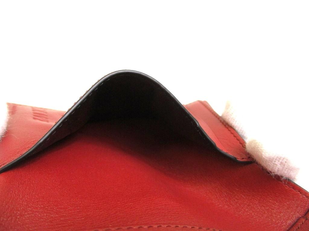 Authentic LOEWE Light Camel Pecan Color Leather Bifold Wallet Compact Wallet #a931  Refurbished