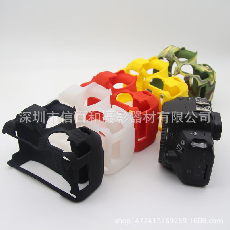 Silicone Camera Case Cover Canon EOS 200D II DSLR Protective Shell Anti-Scratch Shockproof Inner Bag