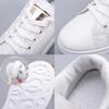 Womens White Shoes Rose Embroidery Women Sneakers Breathable Women Casual Shoes Female Shoes Lace-up Zapatillas De Mujer