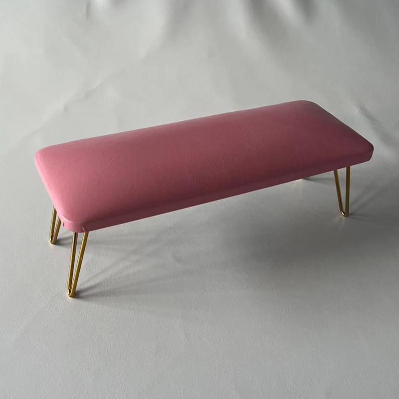 European Nail Art Hand Rest Cushion PU Leather Tool Pad for Salon with Light Therapy Lamp