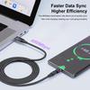 100 Вт USB C - Type C быстрая зарядка магнитный кабель микро магнитный телефонный шнур данных провод для iPhone 15 14 11 Pro Max Samsung