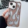 Flame Hollow Cooling Electroplated TPU Phone Case, Heat Dissipation Cover For iPhone18 Pro / 17 Pro