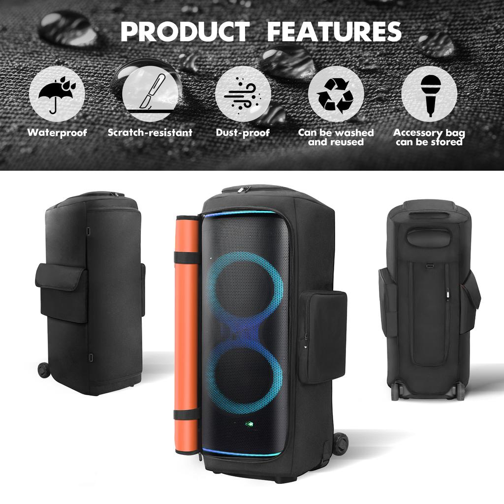 Для портативной колонки J-BL Partybox 720 Пылезащитный чехол Застежка-молния Мягкий защитный чехол для колонки Износостойкие аксессуары для колонки