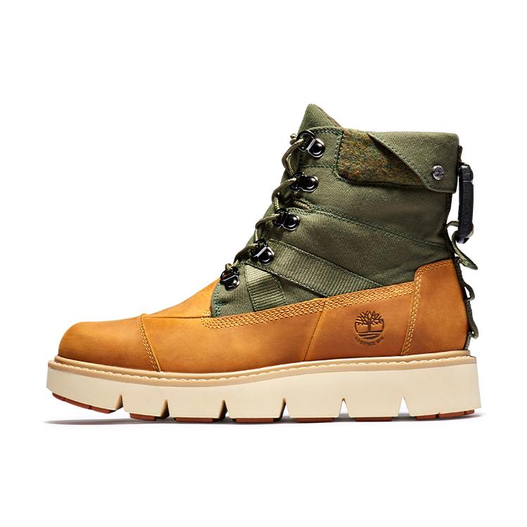 Timberland Женские водонепроницаемые ботинки Raywood 6 дюймов EK+ 'Пшеничный нубук Зеленый' (унисекс) Ботинки для улицы A42HP231