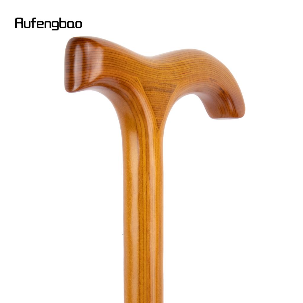 Оранжевая деревянная модная трость с одним шарниром, декоративная трость для косплея, булава на Хэллоуин, костыль, жезл, посох, 92 см