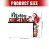 Creative Christmas Santa Ornament Wooden Door Hanger Ornament Wall Decoration For Holiday Party Supplies