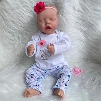 Реалистичная 18-дюймовая 46-см кукла реборн для малышей, полностью виниловое тело, спящая девочка-близнец, мягкие на ощупь хлопковые куклы для недоношенных детей, подарок на день рождения, игрушка LOL