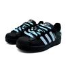 Adidas Originals Superstar 2 Abrasion Resistant Abrasion Resistant Low top Skateboard Shoes Women's Black Blue JI0079( team927-)