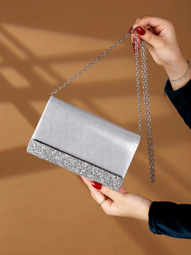 Trendy Evening Bag For Party Wedding Banquet Gift Women Chain  Crossbody Shoulder Bags Glitter Rhinestone Clutch Envelope Bags