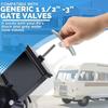 2 PCS RV Waste Valve Handles T1003-6MN Replacement for Camco Valterra Camper Dump Valve T Handles Fits 1 1 2'' and 3'' Gate Valve