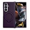Чехол для телефона с держателем для Samsung Galaxy Z Fold 7 5G, Магнитный, Жесткий ПК, Защитный, Цветной, Ударопрочный, Задняя крышка
