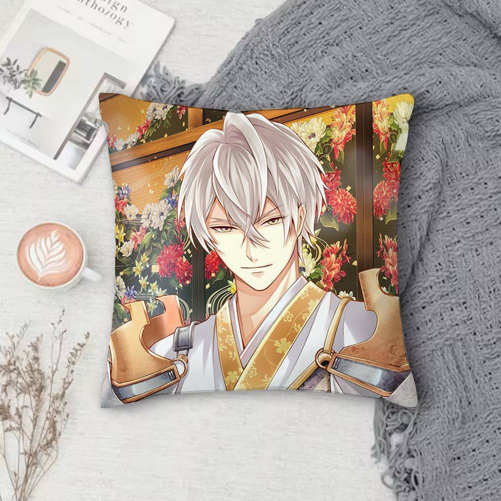 Ikemen Sengoku Романы сквозь время Двусторонняя квадратная наволочка Декоративная наволочка для дивана, спальни, прикроватной тумбочки