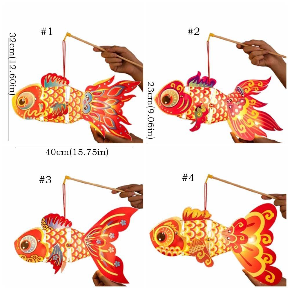 Waterproof New Year Carp Lantern Chinese Style Celebration Lantern  Mid-Autumn Festival