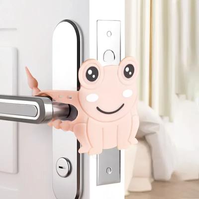 Милый мультфильм лягушка дверь закрывается буфер бесшумный замок муфта дверная щель зажим накладка детская защита спальня шкаф дверь замок крышка