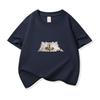 Kids Cotton T Shirt Peeking Persian Cat Pattern Print Crew Neck Short Sleeve Tee Casual Breathable Boys Girls Summer Tops