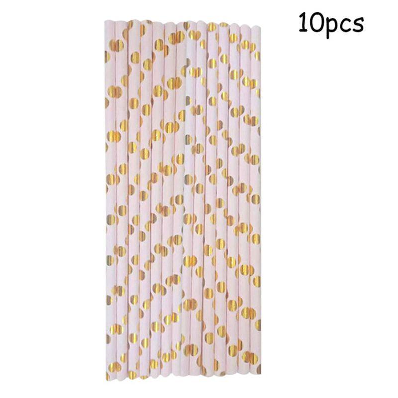 Восхитительная розово-золотая одноразовая посуда для создания праздничной атмосферы