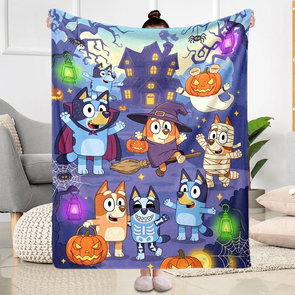 Buddy Bluey Adventures Blanket Ultra-Soft Perfect for Bedding Livingroom Office All-Season Use Playful Design