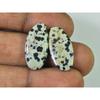 11.90Cts. Natural Dalmation Jasper (11mm X23mm Each) Cabochon Match Pair SK-2517