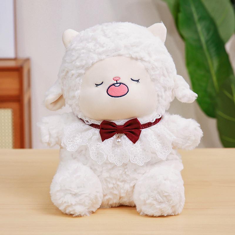 Adorable Plush Sheep Doll Soft Toy Perfect For Kids Bedtime Cuddles And Birthday Gifts