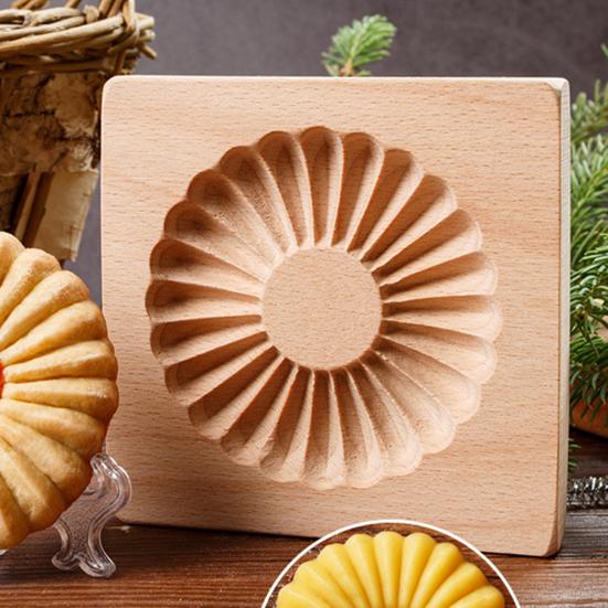 Форма для печенья, 3D прозрачная текстура, сделай сам, деревянная форма для печенья, простая в использовании антипригарная форма для выпечки для домашней кухни