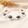 Natural Labradorite Gemstone 925 Sterling Silver Jewelry Handmade Bracelet 8.5" RB-3-20