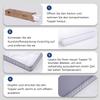 Separate 7-Zone Pocket Spring Mattress for Sofa Beds, Folding Beds and Room Beds, Breathable, Firmness H3, Size 140x200x10cm, OEKO-TEX Certified