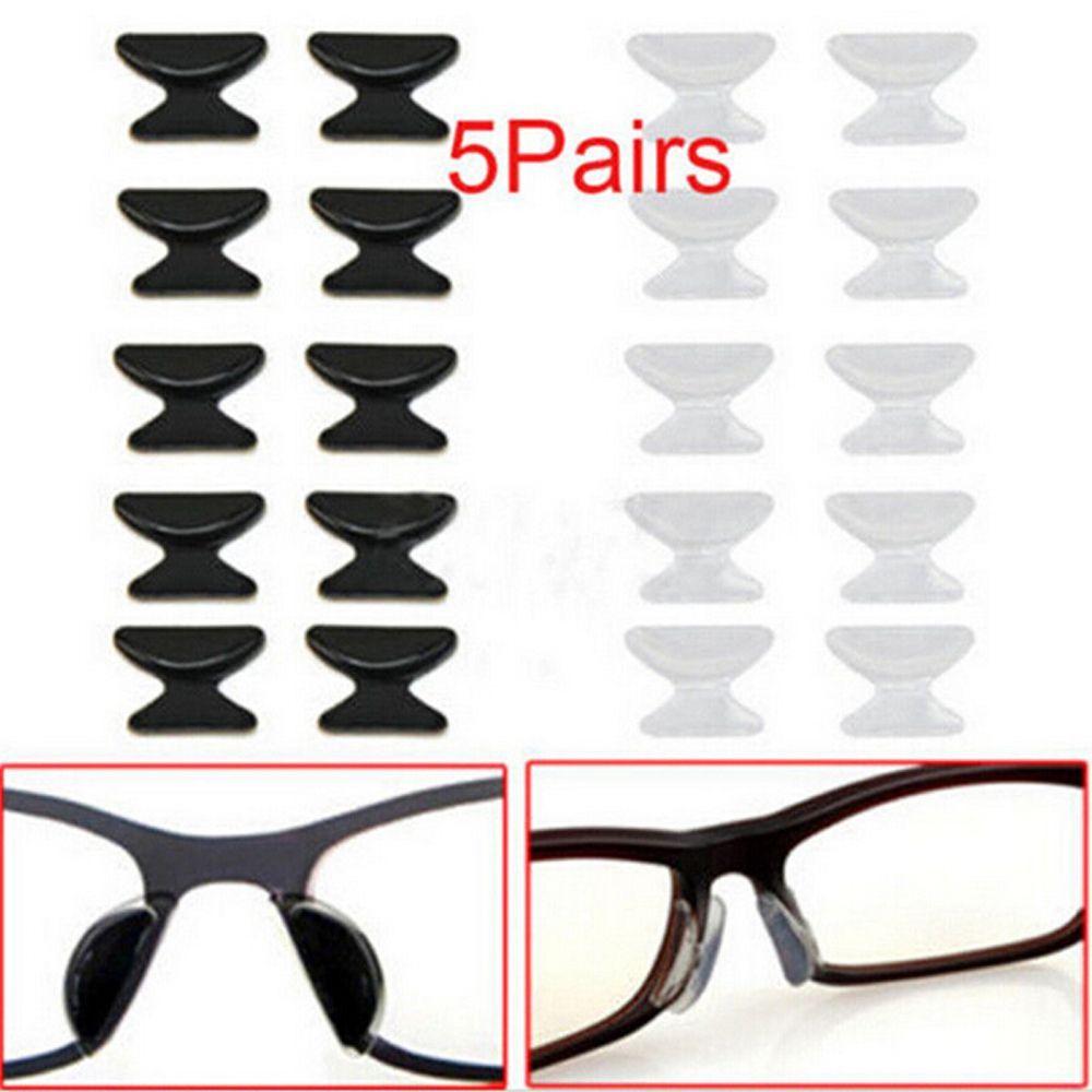 Non-slip Stick on 5Pairs Silicone Nose Pad Glasses Spectacles Anti-Slip