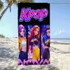 1 шт. Пляжное полотенце K-pop айдол-девичьей группы, микрофибра, мягкое, быстросохнущее, спортивное полотенце для спортзала, банное полотенце для ванной, плавания, улицы