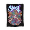 Плед с принтом группы Ghost Reanimator, темно-синий, флис, для весны и осени, многофункциональный, легкий плед-покрывало для кровати, путешествий