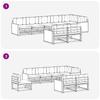 Outdoor Sofa Set with Cushions 8 pcs Natural and Anthracite