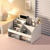 Large Capacity Desk Organizer 2 Drawers Desktop Storage Practical Pen Holder  School