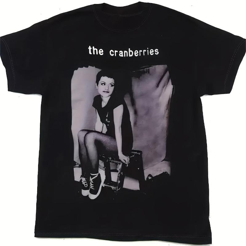 Летняя хлопковая футболка унисекс в ретро-стиле с принтом группы The Cranberries