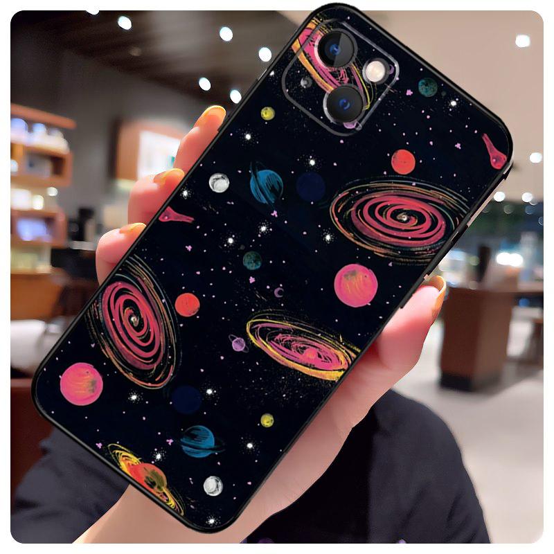 Космический Планета Звезды Луна Чехол Для iPhone 16 Pro Max 14 13 12 11 15 17 Pro Max mini 15 16 Plus 16e 17 Air Чехол для Телефона