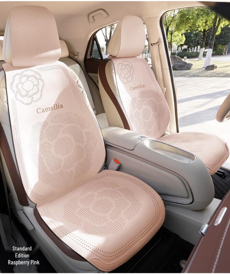 Дышащие замшевые чехлы на сиденья для Geely Galaxy L7 Dragon MAX & Starship Asian Games Edition