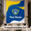 Custom Text Tapestry Leeds United Print Wall Tapestry Indoor Living Room Wall Decor