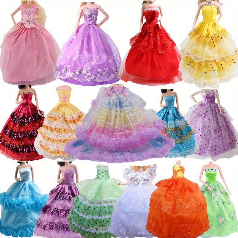 38 PCS Doll Clothes and Accessories Wedding Gowns Tops Pants Fashion Dresses Sets Swimsuits Bikini Skirt for 11.5inch/30cm Doll