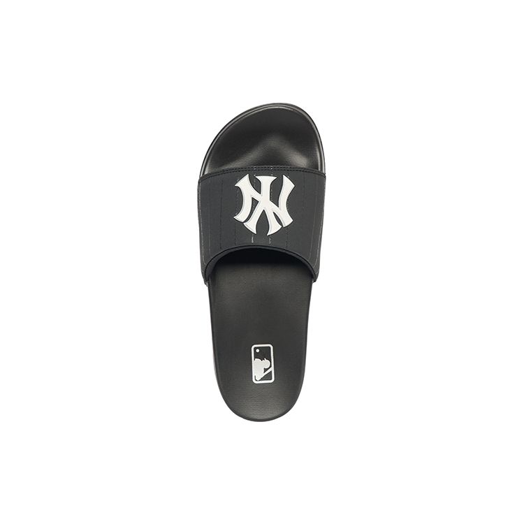 Шлепанцы MLB New York Yankees Классические Спортивные Повседневные Шлепанцы-Слайдеры Унисекс Обувь Черный Белый 3ALPAD323-50BKS