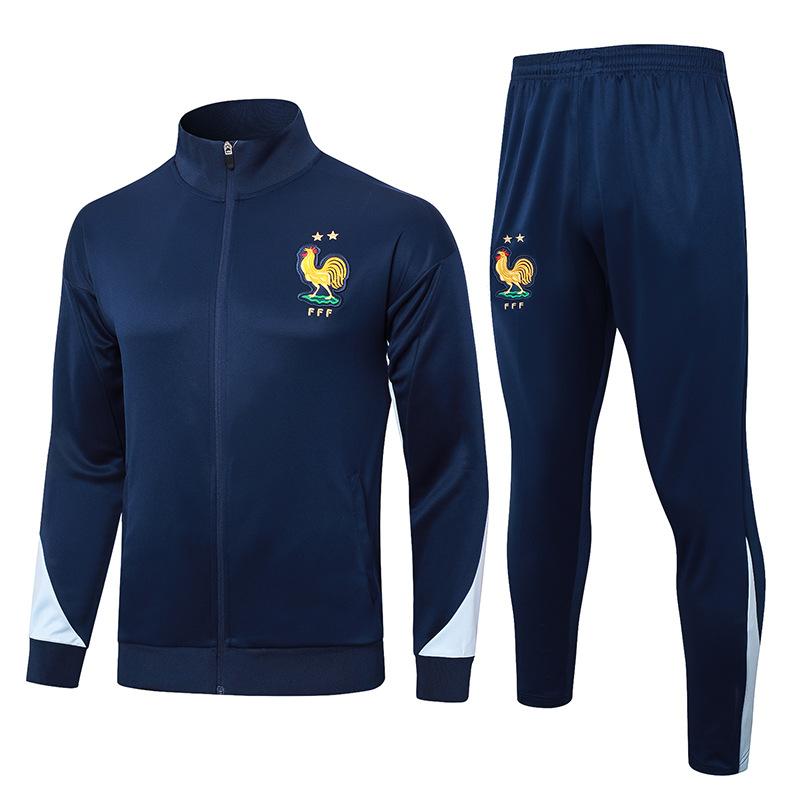 2024 country captain zipper Argentina Portugal Italy Brazil Germany warm-up jersey football jersey
