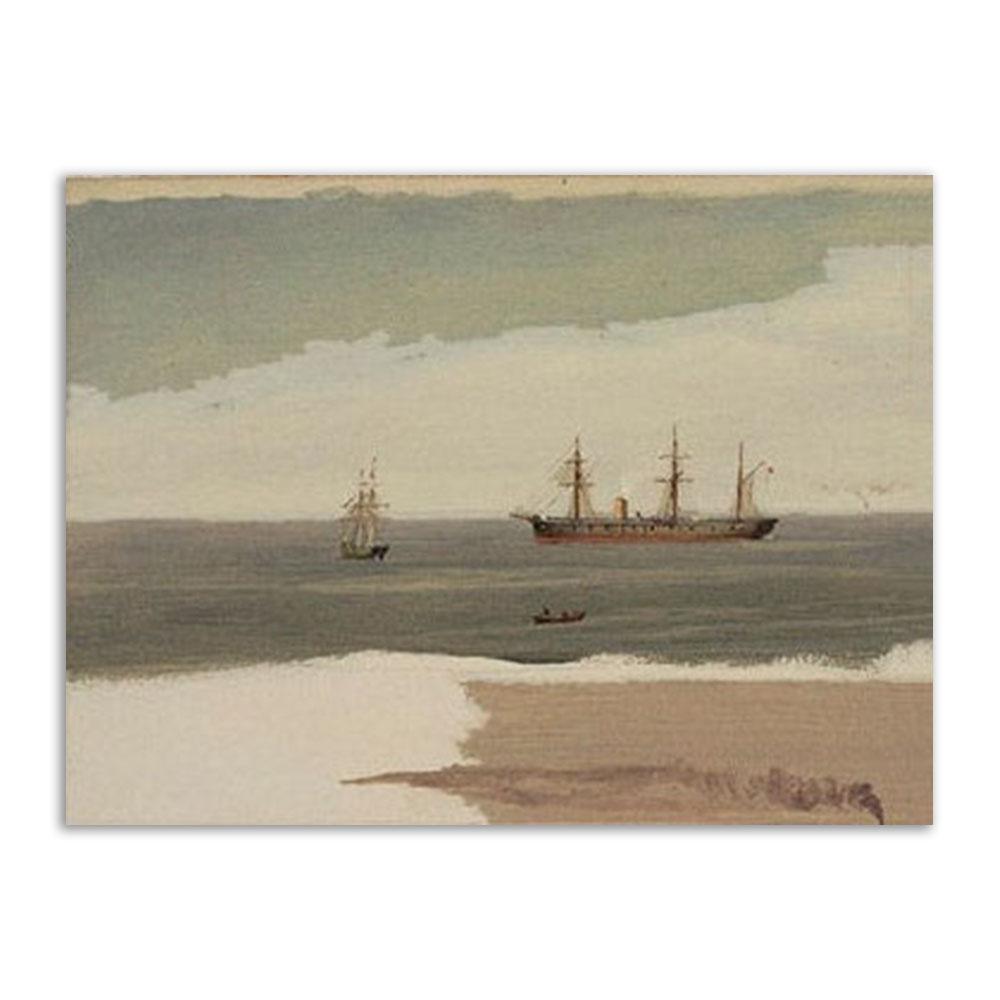 Винтажный настенный художественный набор с принтом, галерея, холст, картина, ретро-плакат и принты, классический масляный пейзаж, украшение для гостиной, дома