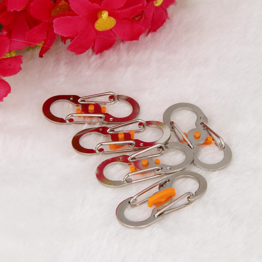 8 Word Carabiner With Lock Outdoor Camping Hiking Theft