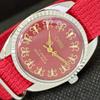 ВИНТАЖНЫЕ ШВЕЙЦАРСКИЕ МУЖСКИЕ НАРУЧНЫЕ КРАСНЫЕ ЧАСЫ ORIS С РУЧНЫМ ЗАВОДОМ REF 558c-a297202-1 ОТРЕСТАВРИРОВАННЫЕ