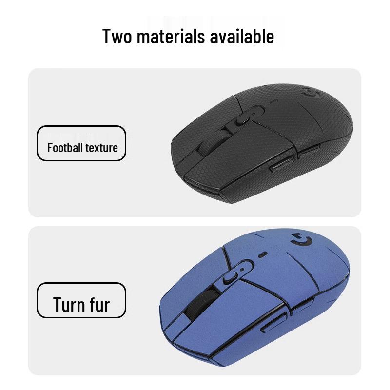 Logitech G102/G304/GPRO Anti-Slip Suede Mouse Stickers - Full Coverage, Sweat-Absorbent, Anti-Sweat Back Stickers
