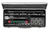 Набор торцевых ключей Kyoto Machinery Tools 19 предметов TB413 (КТК) 12.7mm (1/2 дюйма)