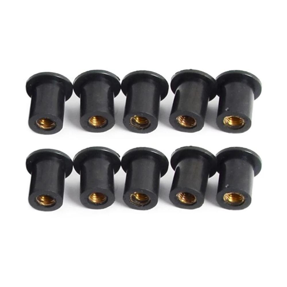 Cowl Fastener 4/5/6mm Rubber Well Nuts M4/M5/M6 Motorcycle Windscreen Fastener Windshield Screws