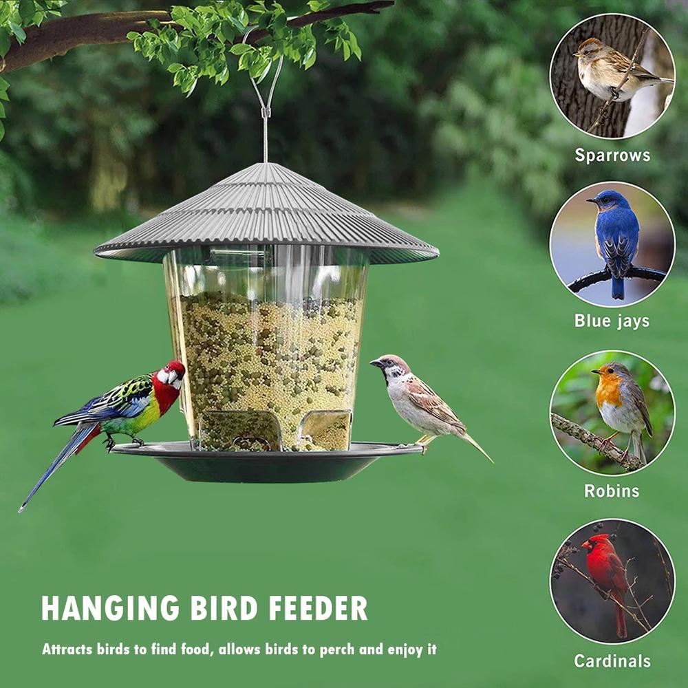3/2/1PCS Bird Feeder Hanging Easy Clean and Fill Outdoor Large Capacity for Garden Outside Decoration Outdoors Squirrel Proof