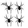 Realistic Halloween Spider Decor 1/4/8Pcs 3D Refrigerator Magnet for Halloween, Scary Fake Magnetic Decoration, Prank Props, Party Favors Metal