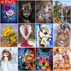 Diamond Painting Anime Monkey King 5D DIY Diamond Embroidery Full Set Cross Stitch Colored Dogs Animal Rhinestones Diamond Mosaic Home Decor