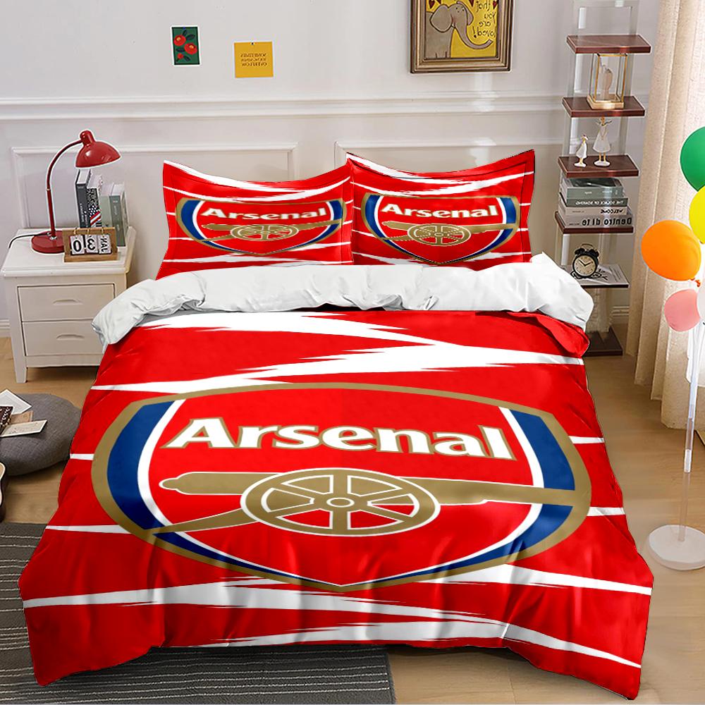 Arsenal Red Bedding Set Bedding set (1 duvet cover, 2 pillowcases, duvet not included)